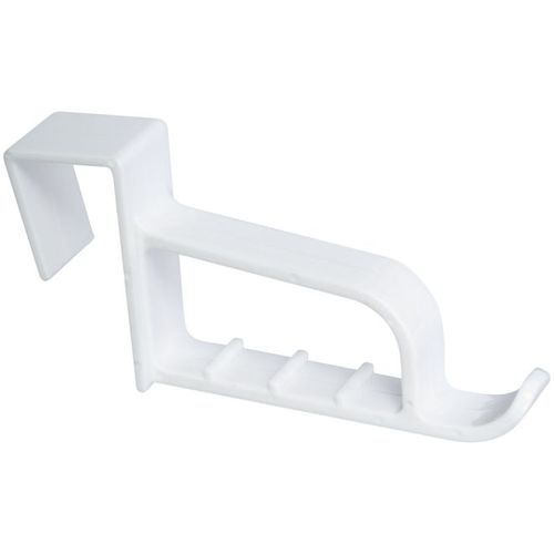 V2715 20 Pound Adhesive Long Double Hook White Finish