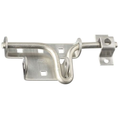 National Hardware N342659 V1131 Sliding Bolt Door / Gate Latch Stainless Steel Finish