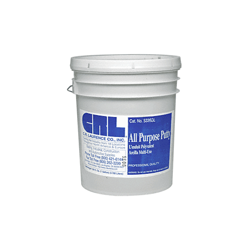 CRL 5335GLGRY Gray All Purpose Putty - 5 Gallons
