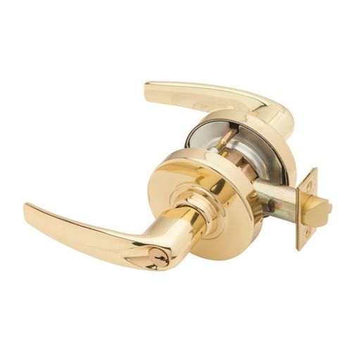 ND Series Vandlgard Classroom Security C123 Keyway Athens with 13-247 Latch 10-025 Strike Bright Brass Finish