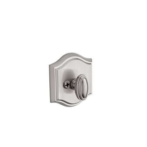 Baldwin Reserve PTTAD150 Patio Traditional Arch Deadbolt with 6AL Latch and Dual Strike Satin Nickel Finish