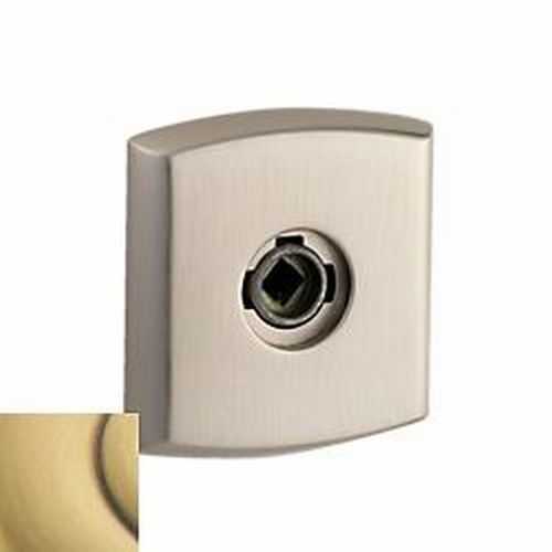 3" Soho Privacy Rose Pair Satin Brass With Brown Finish