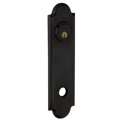 10-5/9" Arch Right Hand Single Privacy Rose Satin Black Finish