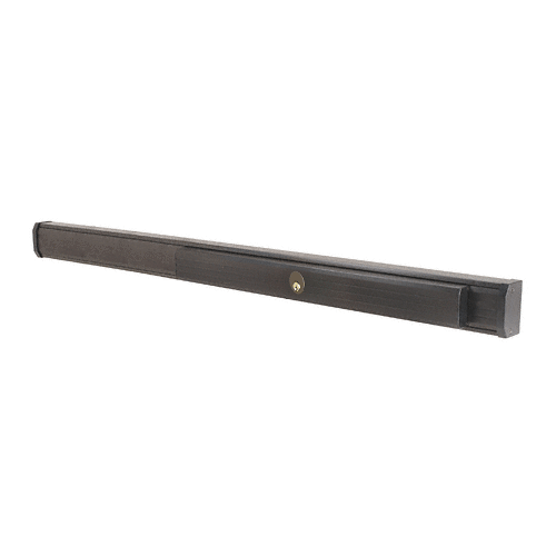 Dark Bronze 48" 1285 Push Pad Concealed Vertical Rod Right Hand Reverse Bevel Panic Exit Device with Cylinder Dogging