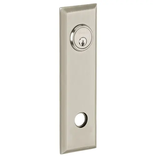 9-2/5" Square Entry Rose Pair Lifetime Satin Nickel Finish