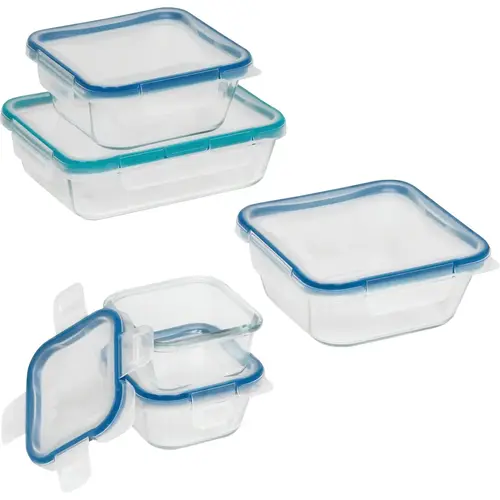 Snapware 1109331 Total Solution Glass Storage Container Set (10-Piece)