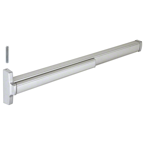 Model 2086 with Impact Kit Concealed Vertical Rod Panic Exit Device Left Hand Reverse Bevel Fits 4/0 x 7/0 Door Satin Aluminum Finish