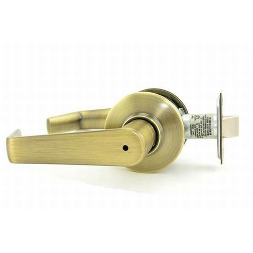 S Series Privacy Saturn with 16-203 Latch 10-001 Strike Antique Brass Finish