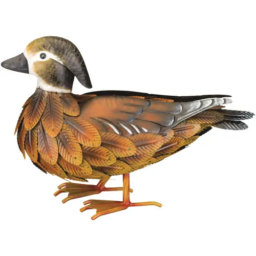 15 In. H. Metal Female Wood Duck Lawn Ornament