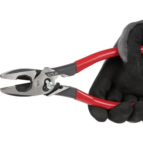 9 In. Comfort Grip Linesman Pliers with Thread Cleaner