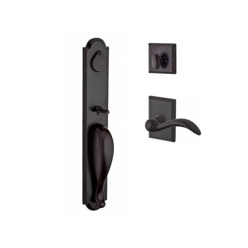 Baldwin Reserve SCELKXARCLRSR481THK Single Cylinder Elkhorn Handleset