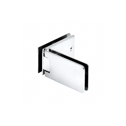 Chrome Adjustable 90 Degree Glass-to-Glass Grande Series Hinge