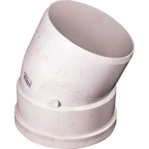 IPEX USA LLC 443088 6" PVC Sewer 22-1/2 Elbow Sdr35 - Gxsp