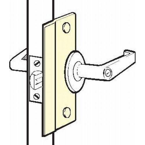 2-5/8" x 6" Short Latch Protector for Outswing Doors Chrome Plated Finish