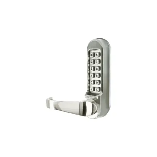 CL500 Series Heavy Duty Gate Lock, Cylindrical Lever, 530 Mechanical-Digital Lock and Keypad, Grade 1, SS Stainless Steel