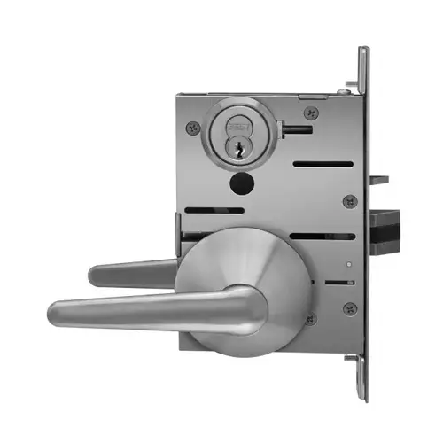 Patient Safety Lever Mortise Classroom Anti Ligature Lever Right Hand Reverse Less Core Satin Stainless Steel Finish