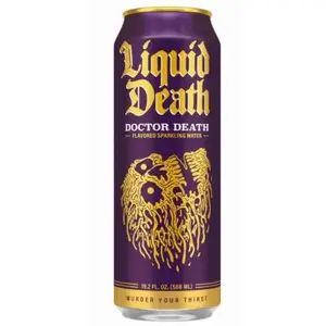 MIDWEST DISTRIBUTION 1700237 Dr. Death Sparkling Water, 19.2