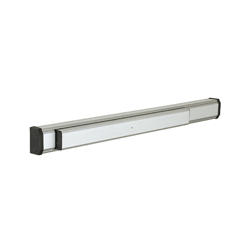Satin Aluminum 36" 1285 Push Pad Concealed Vertical Rod Left Hand Reverse Bevel Panic Exit Device, Smooth Finish
