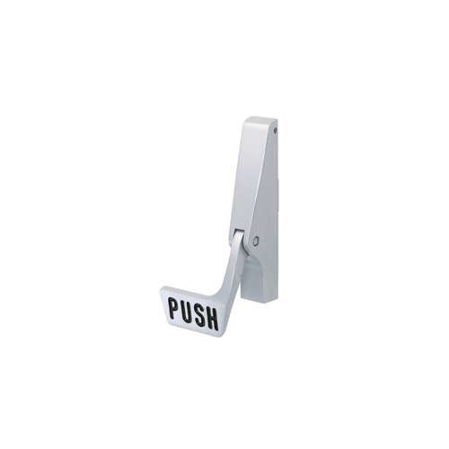 Satin Aluminum 10 Series Right Hand Reverse Bevel Paddle Concealed Vertical Rod Exit Device