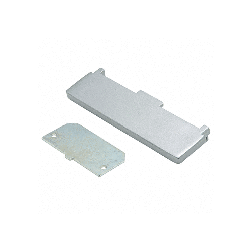 Satin Aluminum Inactive End Cap Assembly for 3100 Series Mid Panel Panic Exit Devices