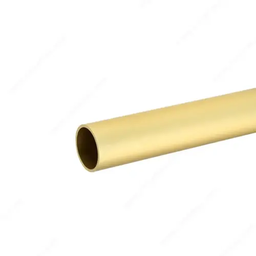 Richelieu Hardware 1215608160 Round Aluminum Rod 1-5/16" 14 Ga Matte Brass