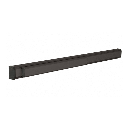 Dark Bronze 48" 1285 Push Pad Concealed Vertical Rod Left Hand Reverse Bevel Panic Exit Device, Smooth Finish