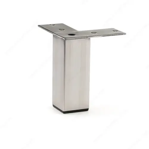 Richelieu Hardware 176138195 Contemporary Furniture Leg - 1761 Brushed Nickel