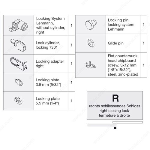 CLIPO 36 GPPK 1893142071R HAWA CLIPO 36 GPPK LOCKING SYSTEM