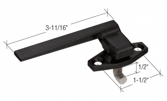 CRL WH25933L Black Left Hand Cam Handle Lock