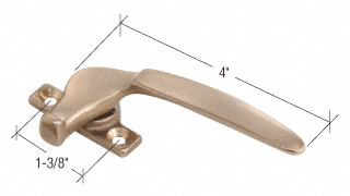 CRL WH04104R Satin Brass Cam Handle - Right Hand