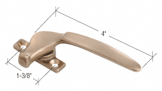 Satin Brass Cam Handle - Right Hand