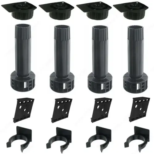 Leveler Kit 451 - 4 Legs 100 mm + 4 Clips + 4 Heads
