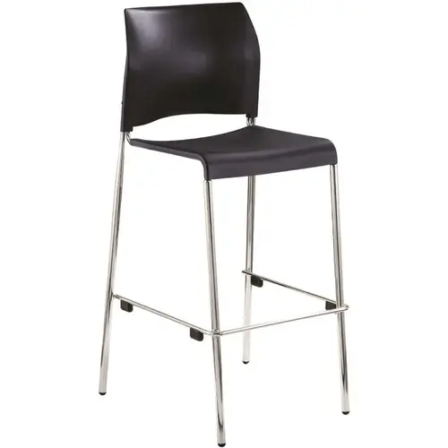 National Public Seating 8804B-11-04 Cafetorium Bar Stool, Plastic Seat, Navy