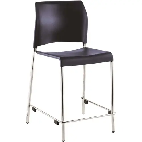 National Public Seating 8804C-11-04 8800 Cafetorium Plastic Stool, Counter Height, Navy