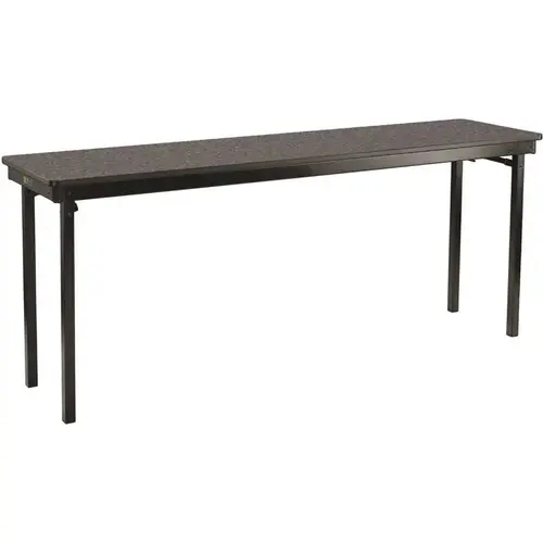 National Public Seating MSFT1872MDPECE Max Folding Table, Mdf Core/protectedge, Grey, 18" X 72"