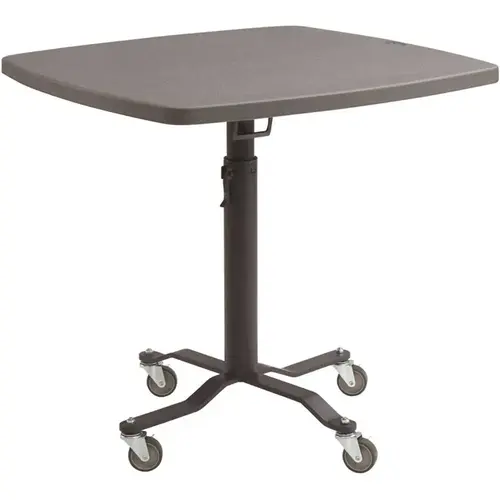 National Public Seating PCT336BM Premium Plus Cafe Table, Plastic Top, 36", Charcoal