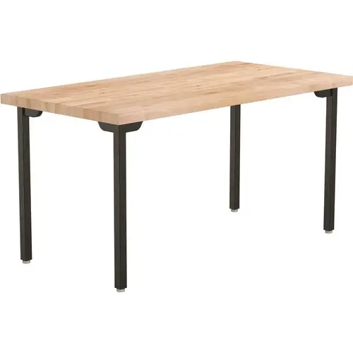 National Public Seating HDTD7-3060B Fixed Height Designer Table With Butcherblock, 30x60