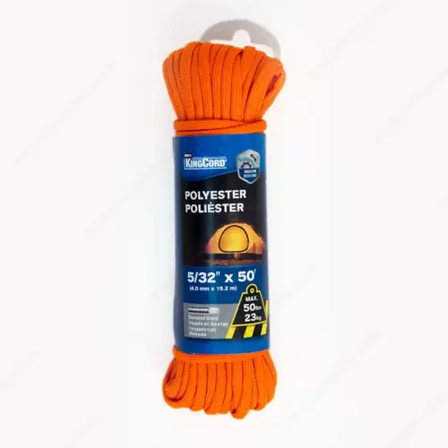 KingCord 412751BGQ2-XCP6 Polyester Diamond Braid Paracord - pack of 6