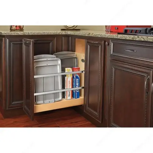 Rev-A-Shelf Base Cabinet Pullout with Tray Divider/Fold Wrap Holder