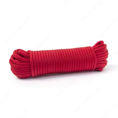 KingCord 448671BG Paracord 550 Diamond Braid Nylon Rope Red