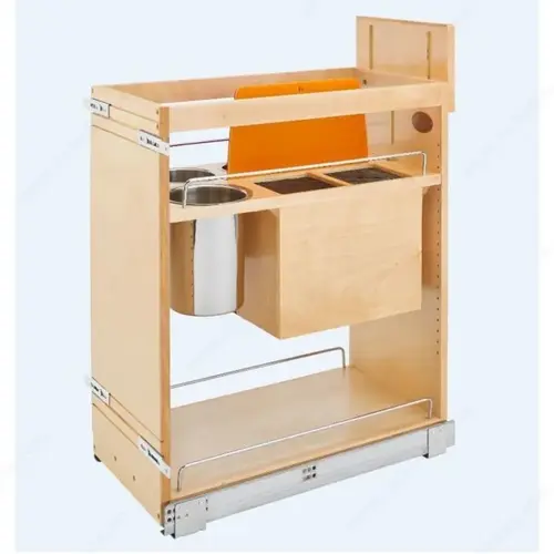 Rev-A-Shelf base Pull-Out with Blumotion, Utensil Bins, and Knife Block