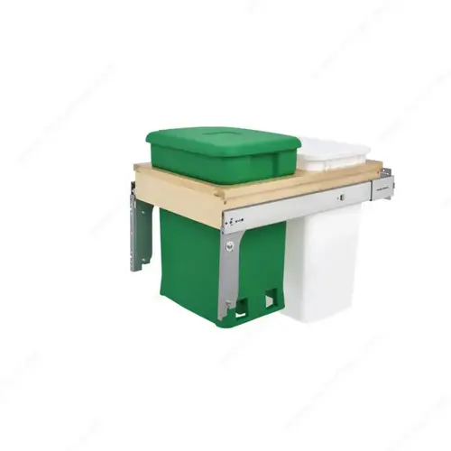 Rev-a-Shelf 4WCTM18CKGRSCDM recycling and Compost Center 4WCTM-CK Series Green