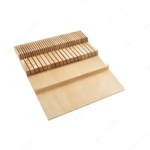 Rev-A-Shelf wood Double Knife Block to insert in a Drawer Maple