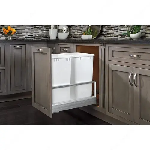 Rev-a-Shelf 51492150DM211 double Pull-Out Recycling Center White