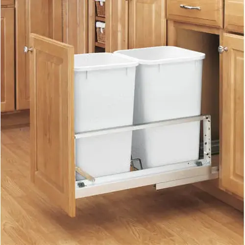 Rev-a-Shelf 53492150DM2 double Pull-Out Recycling Center White