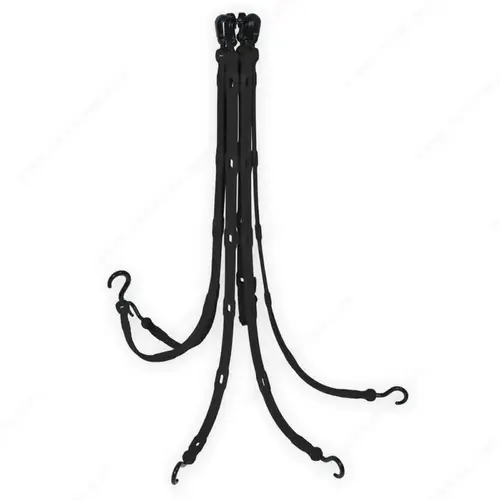 The Perfect Bungee 7234BLBC Six Arm Flex-Web Adjustable Bungee Strap Black