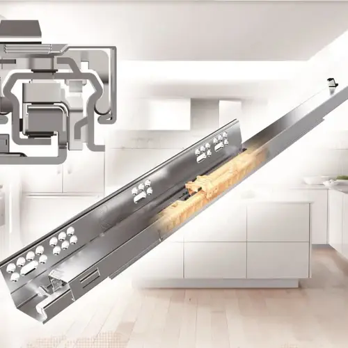 Series 828 - Full Extension Synchronized Concealed Undermount Slide with Soft-Close Pair Series 828 - Full Extension Synchronized Concealed Undermount Slide with Soft-Close Pair