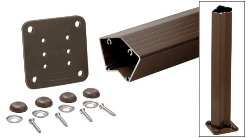 Matte Bronze 200, 300, 350, and 400 Series 36" Long 135 Degree Surface Mount Post Kit