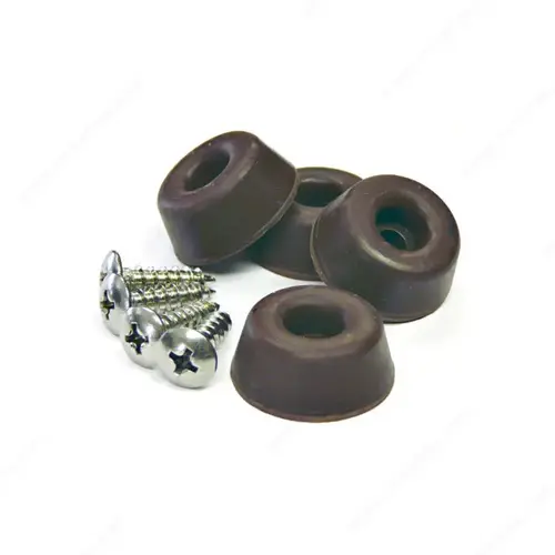 Protec F31944-XCP10 Screw-On Rubber Bumpers - pack of 10