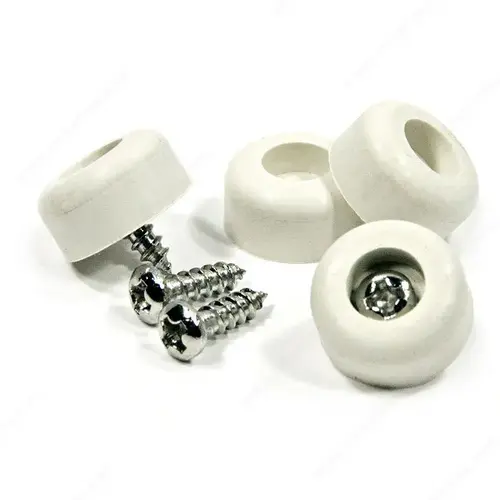 Protec F45257-XCP20 Screw-On Rubber Bumpers - pack of 20